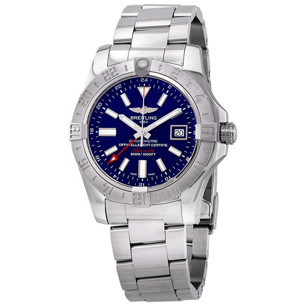 Breitling Avenger II GMT Mariner Blue Dial Automatic Men's Watch #A32390111C1A1 - Watches of America