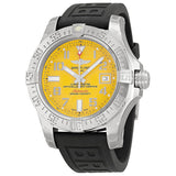 Breitling Avenger II Seawolf Automatic Yellow Dial Rubber Men's Watch A1733110-I519BKPT3#A1733110-I519-152S-A20SS.1 - Watches of America