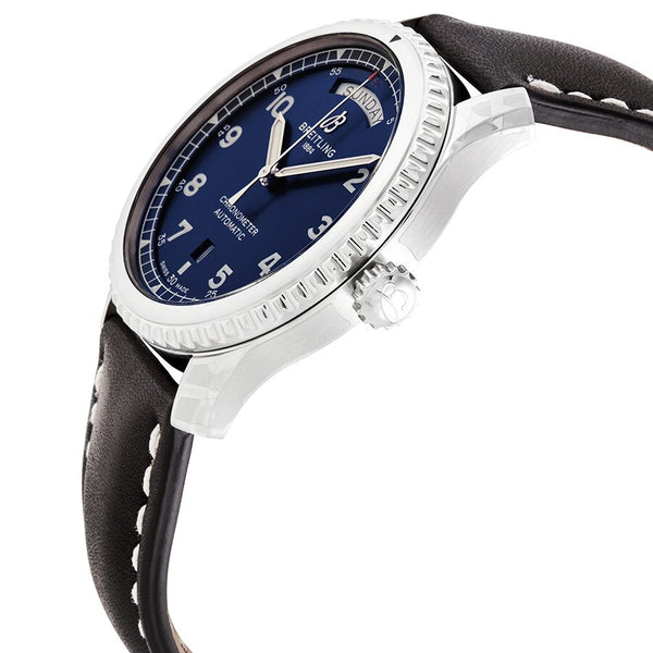Breitling Aviator 8 Automatic Chronometer Blue Dial Men's Watch #A45330101C1X4 - Watches of America #2