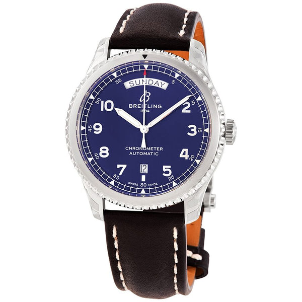 Breitling Aviator 8 Automatic Chronometer Blue Dial Men's Watch #A45330101C1X4 - Watches of America