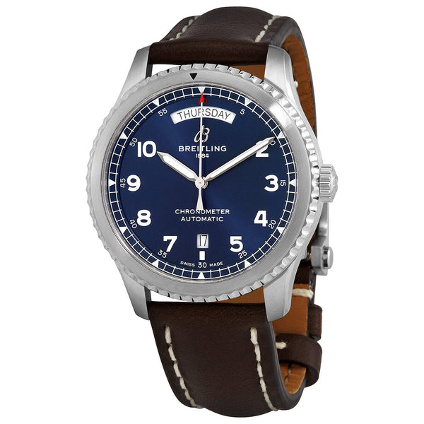 Breitling Aviator 8 Automatic Day & Date 41 Blue Dial Men's Watch #A45330101C1X6 - Watches of America