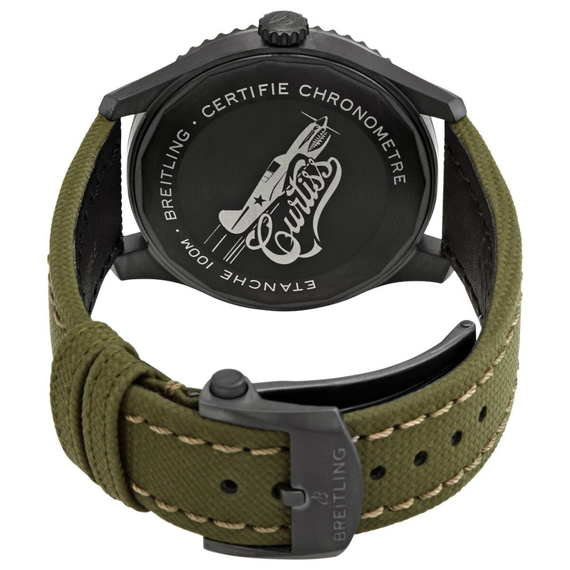 Breitling Aviator 8 Curtis Warhawk Automatic Chronometer Green Dial Men's Watch #M173152A1L1X2 - Watches of America #3