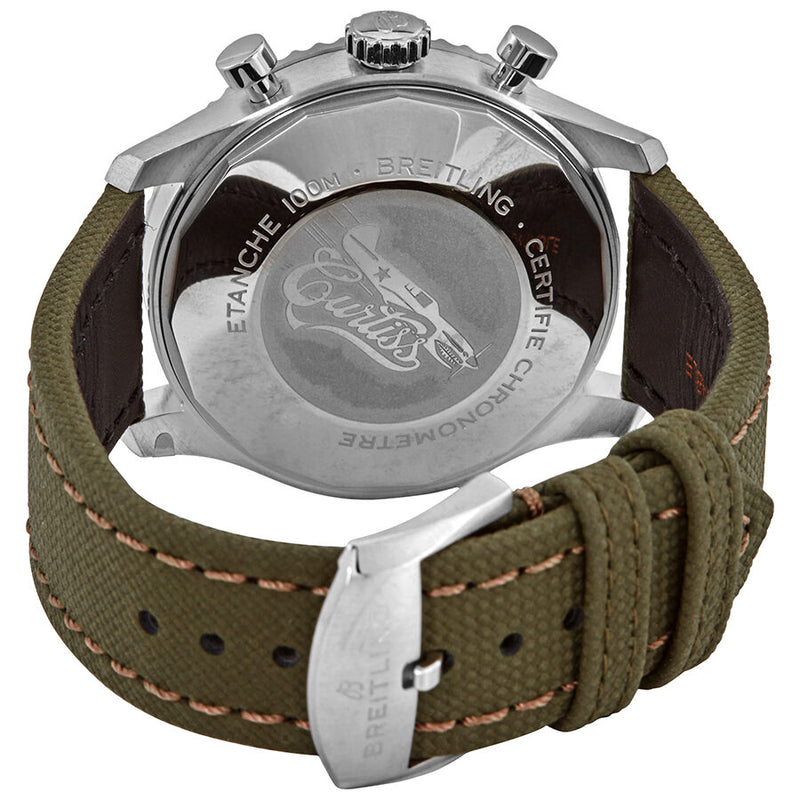 Breitling Aviator 8 Curtiss Warhawk Chronograph Automatic Green Dial Men's Watch #A133161A1L1X1 - Watches of America #3
