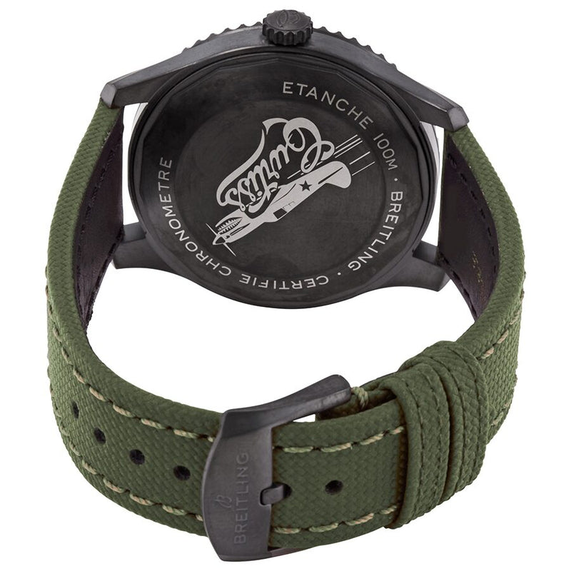 Breitling Aviator 8 Curtiss Warhawk Military Green Dial #M173152A1L1X1 - Watches of America #3