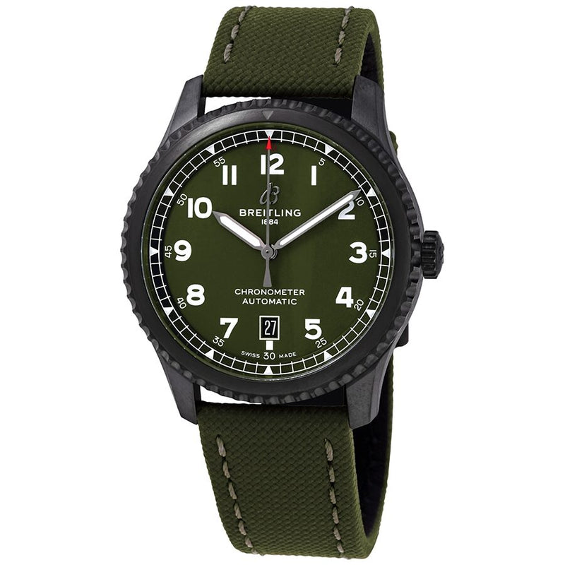 Breitling Aviator 8 Curtiss Warhawk Military Green Dial #M173152A1L1X1 - Watches of America