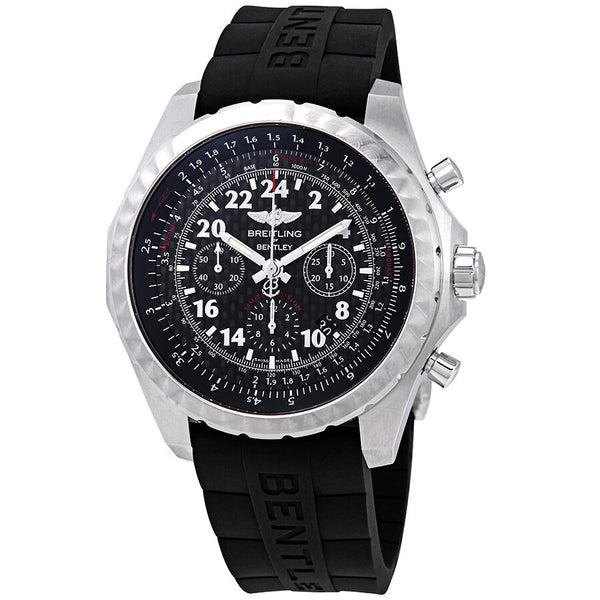 Breitling Bentley 24H Black Chronograph Dial Men's Limited Edition Hand Wound Watch #AB022022/BC84BKRD - Watches of America