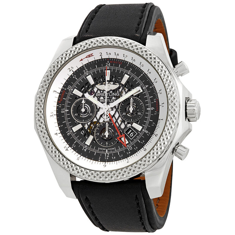 Breitling Bentley GMT Chronograph Automatic Chronometer Black Dial Men's Watch #AB043112/BC69-441X-A20BA.1 - Watches of America