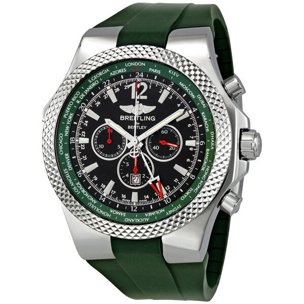 Breitling Bentley GMT Green Dial Chronograph Men's Watch GRRD#A47362S4-B919 - Watches of America