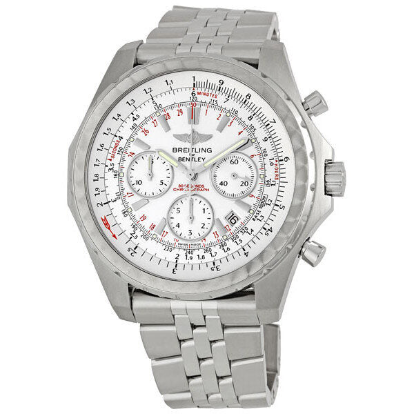 Breitling Bentley Motors T Silver Dial Men's Watch SS#A2536313-G675 - Watches of America