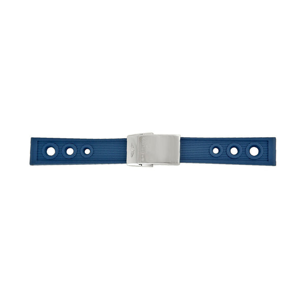 Breitling Blue Ocean Racer Rubber Watch Band Strap with a Stainless Steel Deplyoment Buckle 24-20mm#205S-A20D.2 - Watches of America