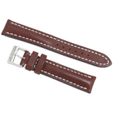 Breitling Brown Leather Strap Stainless Steel Tang Buckle 18-16mm#416X - Watches of America