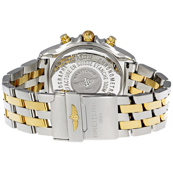 Breitling Chrono Galactic Mother of Pearl Dial Diamond Bezel Two Tone Men's Watch #B13358LA/A597TT - Watches of America #3