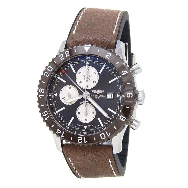 Breitling Chronoliner Chronograph Automatic Chronometer Brown Dial Men's Watch #Y2431033/Q621 - Watches of America