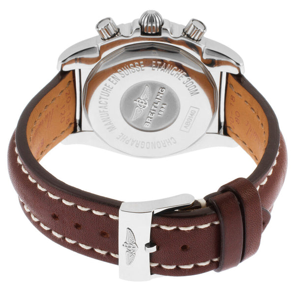 Breitling Chronomat 41 Chronograph Brown Dial Brown Leather Men's Watch BRSLT #AB014012-Q583 - Watches of America #2