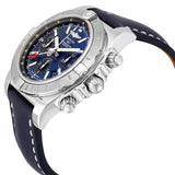 Breitling Chronomat 44 GMT Automatic Blue Dial Bue Leather Men's Watch AB042011-C852BLLT #AB042011-C852-105X-A20BA.1 - Watches of America #2