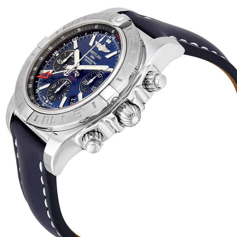 Breitling Chronomat 44 GMT Automatic Blue Dial Bue Leather Men's Watch AB042011-C852BLLT #AB042011-C852-105X-A20BA.1 - Watches of America #2