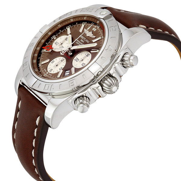 Breitling Chronomat 44 Automatic Brown Dial Brown Leather Men's Watch AB042011-Q589BRLT #AB042011-Q589-437X-A20BA.1 - Watches of America #2