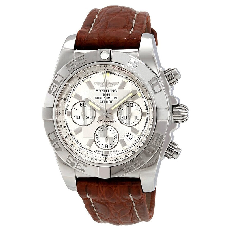 Breitling Chronomat 44 Chronograph Automatic Silver Dial Men's Watch AB011012/G684-739P#AB011012-G684-739P-A20BA.1 - Watches of America