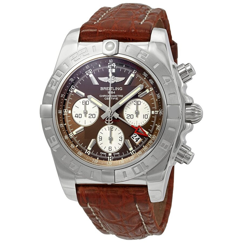Breitling Chronomat 44 GMT Chronograph Automatic Brown Dial Men's Watch AB042011/Q589-740P#AB042011-Q589-740P-A20D.1 - Watches of America