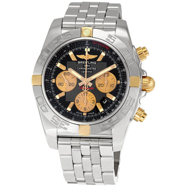 Breitling Chronomat B01 Black Dial Chronograph Men's Watch IB011012-B968SS#IB011012/B968 - Watches of America