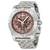 Breitling Chronomat B01 Brown Dial Stainless Steel Men's Watch AB011011-Q566SS#AB011011-Q566-375A - Watches of America