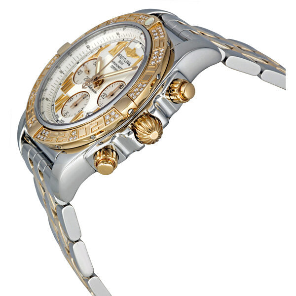 Breitling Chronomat Black Dial Automatic Chronograph Two Tone Men's Watch #CB0110AA/G677 - Watches of America #2