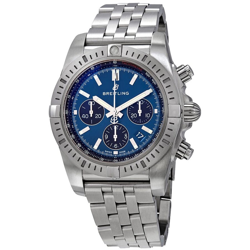 Breitling Chronomat Chronograph Automatic Blue Dial Men's Watch #AB0115101C1A1 - Watches of America