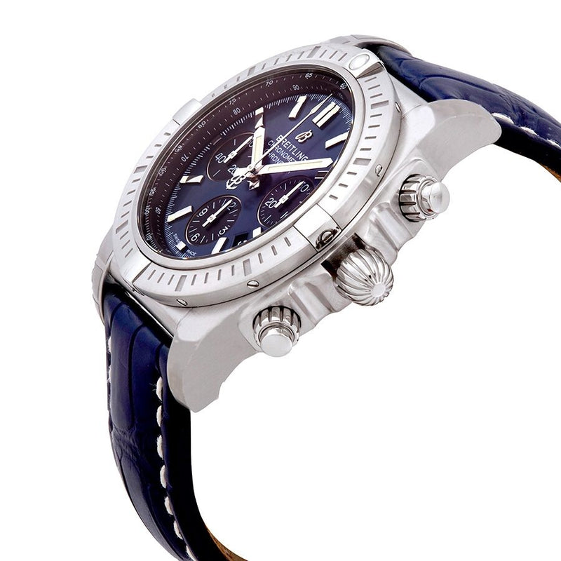 Breitling Chronomat Chronograph Automatic Chronometer Blue Dial Men's Watch #AB0115101C1P1 - Watches of America #2