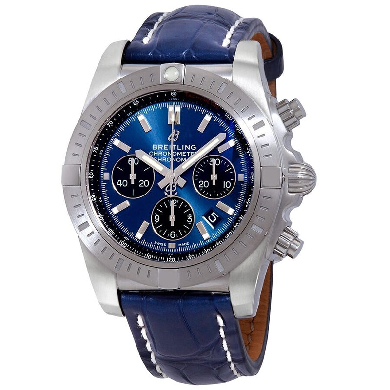 Breitling Chronomat Chronograph Automatic Chronometer Blue Dial Men's Watch #AB0115101C1P1 - Watches of America