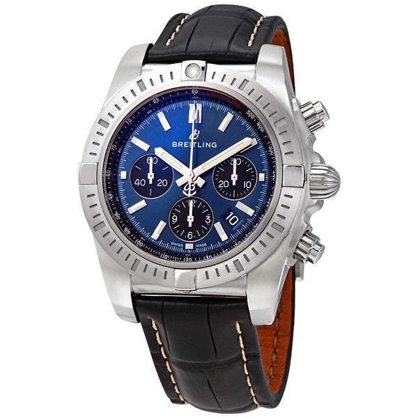 Breitling Chronomat Chronograph Automatic Chronometer Blue Dial Men's Watch #AB0115101C1P2 - Watches of America