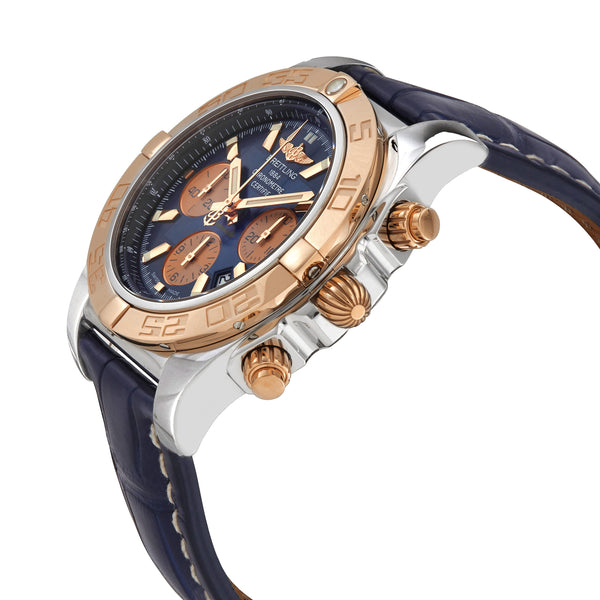 Breitling Chronomat Chronograph Automatic Chronometer Blue Dial Men's Watch #CB0110121C1P1 - Watches of America #2