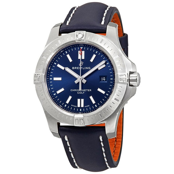 Breitling Chronomat Colt Automatic Chronometer Blue Dial 44 mm Men's Watch #A17388101C1X1 - Watches of America