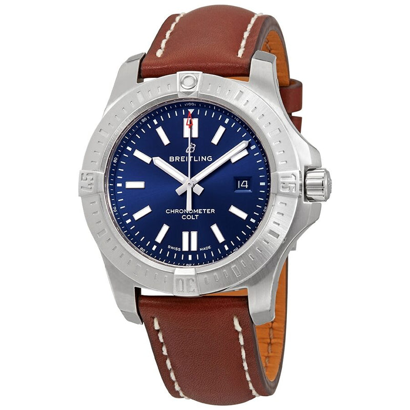 Breitling Chronomat Colt Automatic Chronometer Blue Dial Men's Watch #A17388101C1X2 - Watches of America