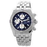 Breitling Chronomat Evolution Blue Dial Chronograph Automatic Stainless Steel Men's Watch #A1335611-C645 - Watches of America