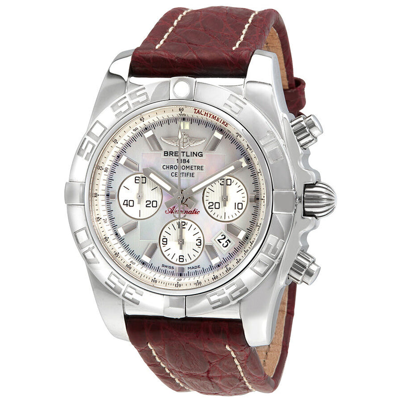 Breitling Chronomat Chronograph Automatic Mother of Pearl Dial Men's Watch #AB011012/G685BGCT - Watches of America