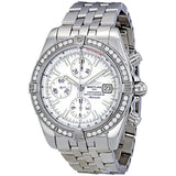 Breitling Chronomat Mother of Pearl Dial Diamond Bezel Men's Watch A1335653-A569SS#A1335653/A569 - Watches of America