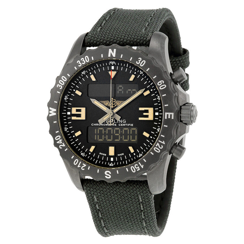 Breitling Chronospace Military Black Dial Men's Watch M7836622-BD39GCVT#M7836622-BD39-105W-M20BASA.1 - Watches of America