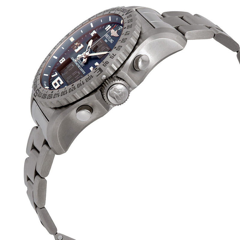 Breitling Cockpit B50 Blue Dial Titanium Quartz Men's Watch EB501019/C904TI #EB501019/C904-176E - Watches of America #2