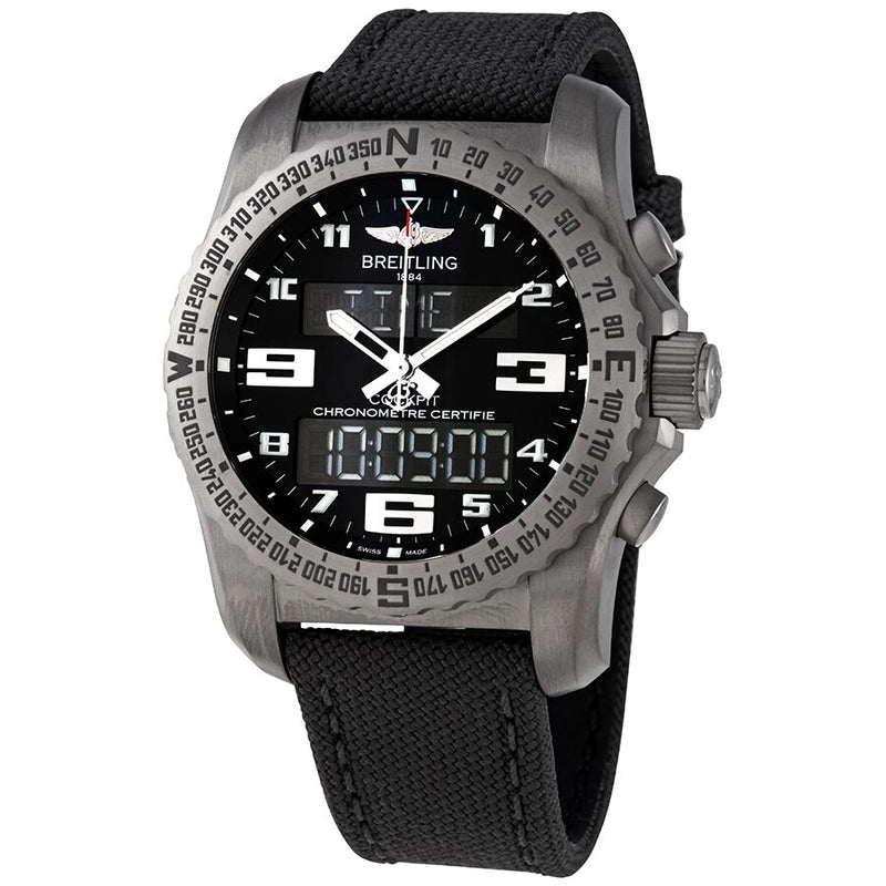 Breitling Cockpit B50 Perpetual Alarm Chronograph Quartz Analog-Digital Men's Watch #EB5010221B1W1 - Watches of America