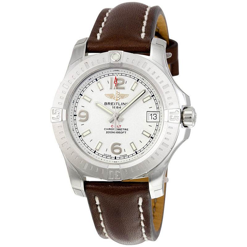 Breitling Colt 36 Silver Dial Ladies Watch A7438911-G803BRLT#A7438911-G803-416X-A16BA.1 - Watches of America