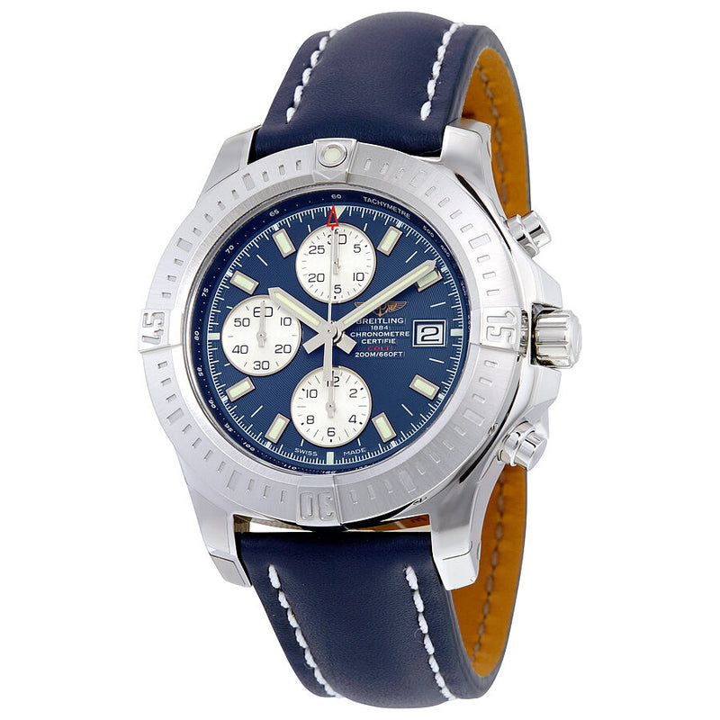 Breitling Colt Chronograph Automatic Blue Dial Blue Leather Men's Watch A1338811-C914BLLD#A1338811-C914-112X-A20D.1 - Watches of America