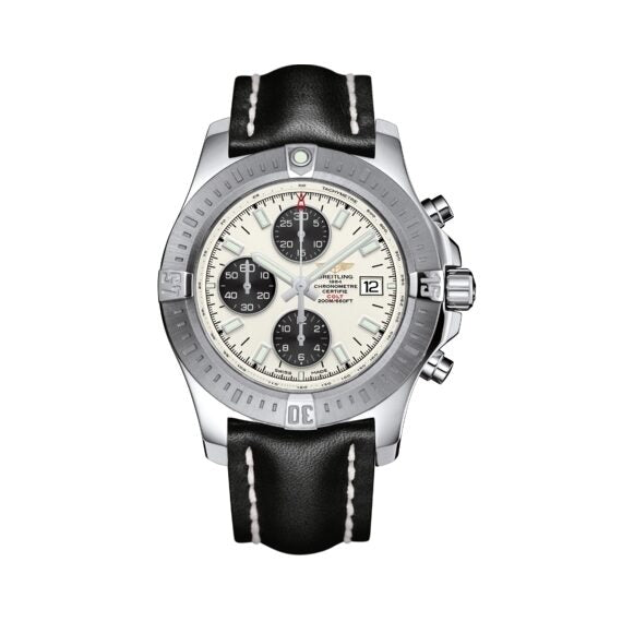 Breitling Colt Chronograph Automatic Chronometer Silver Dial Men's Watch #A1338811/G804-435X - Watches of America