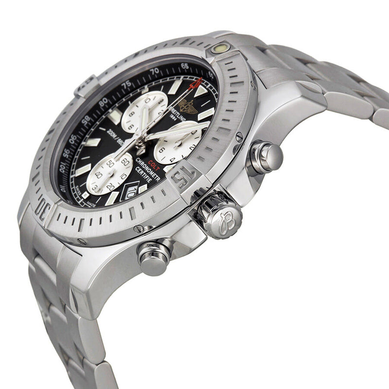 Breitling Colt Chronograph Black Dial Men's Watch A7338811-BD43SS #A7338811-BD43-173A - Watches of America #2