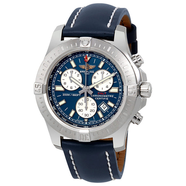 Breitling Colt Chronograph Blue Dial Men's Watch A7338811-C905BLLT#A7338811-C905-105X-A20BA.1 - Watches of America