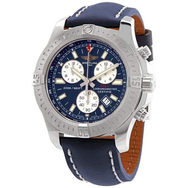 Breitling Colt Chronograph Quartz Blue Dial Men's Watch #A73388111C1X1 - Watches of America