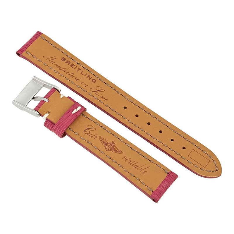Breitling Colt Hot Pink Leather Strap with a Tang Clasp #241X-A14BA.1 - Watches of America #2