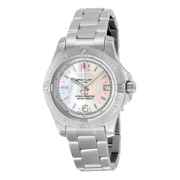 Breitling Colt Lady Mother of Pearl Dial Stainless Steel Quartz Ladies Watch A7738811-A770SS#A7738811-A770-175A - Watches of America