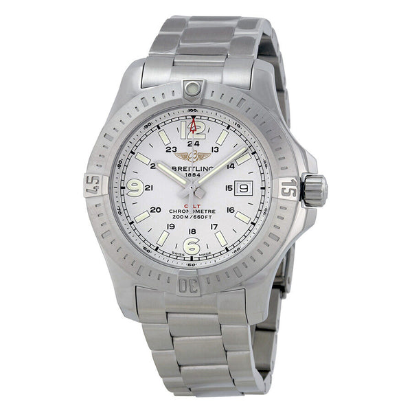 Breitling Colt Silver Dial Stainless Steel Men's Watch A7438811-G792SS#A7438811-G792-173A - Watches of America