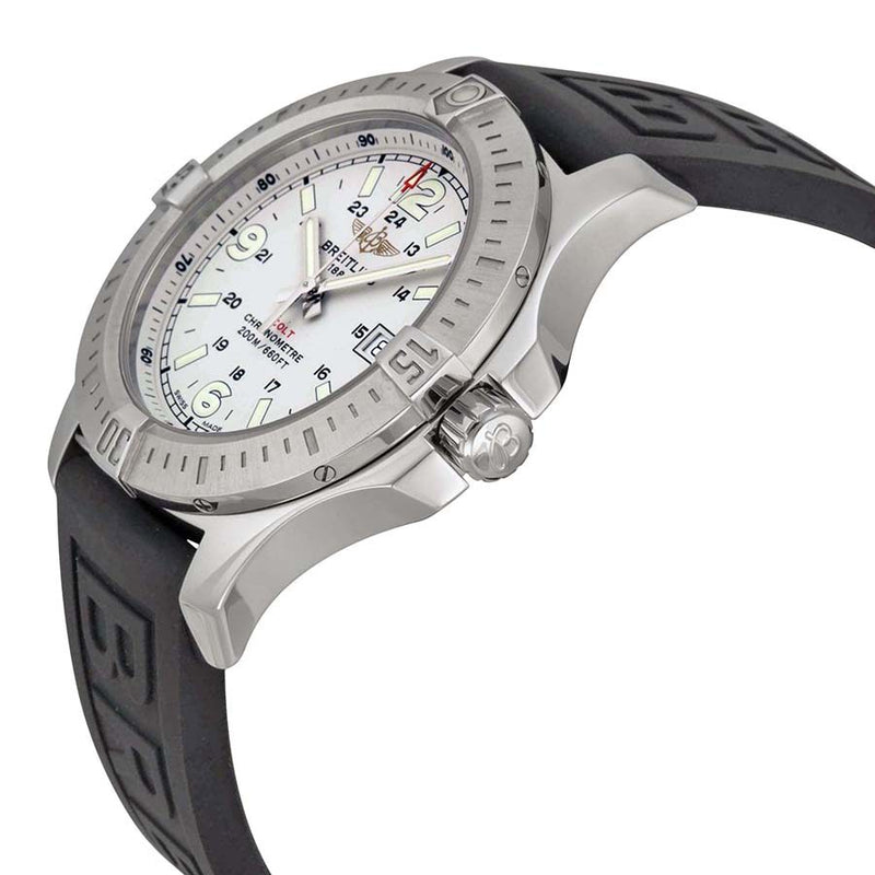 Breitling Colt Stratus Silver Dial Black Rubber Men's Watch A7438811-G792BKPD3 #A7438811-G792-153S-A20D.2 - Watches of America #2
