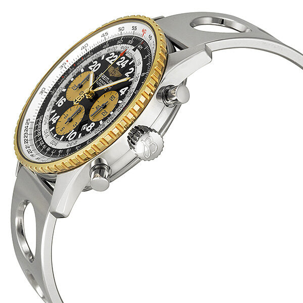 Breitling Cosmonaute Black Dial Steel Air Racer Automatic Men's Watch D22322P6-BA20SS #D22322P6/BA20SS - Watches of America #2